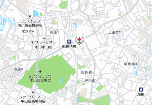 山口内科広域地図